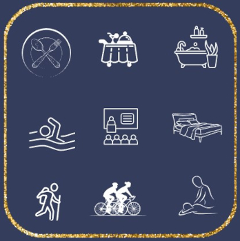 Photo représentant des exemples d'activités sous forme de logo.